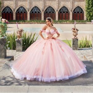 Chic Vintage Pink Ball Gown